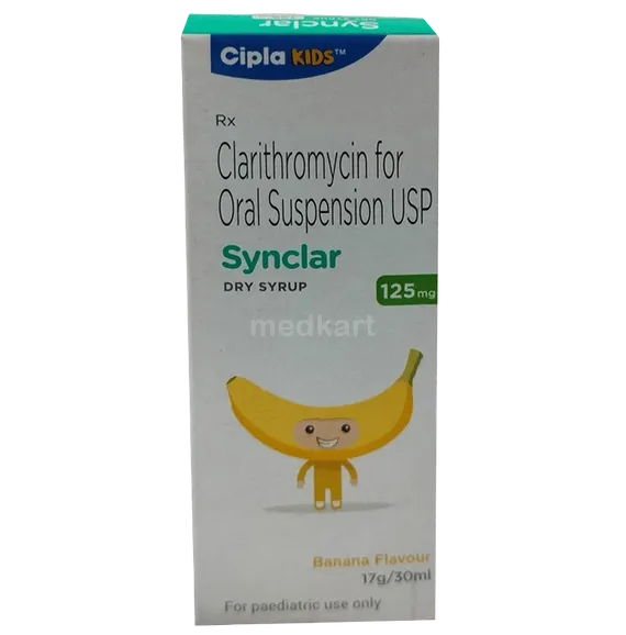 synclar 125mg dry syrup 30 ml